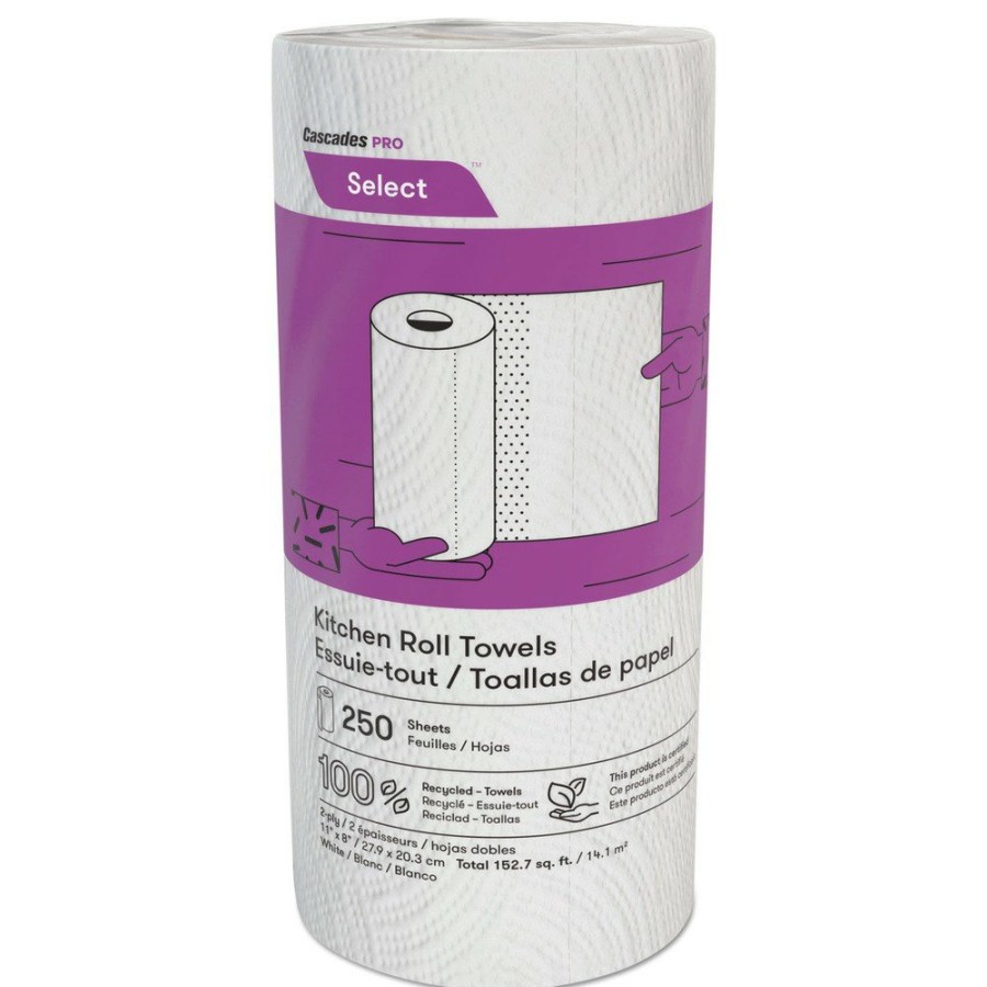 Facility Maintenance & Supplies Cascades PRO | Cascades Pro K250 8 In. X 11 In. 2-Ply Select Kitchen Roll Towels (12/Carton)