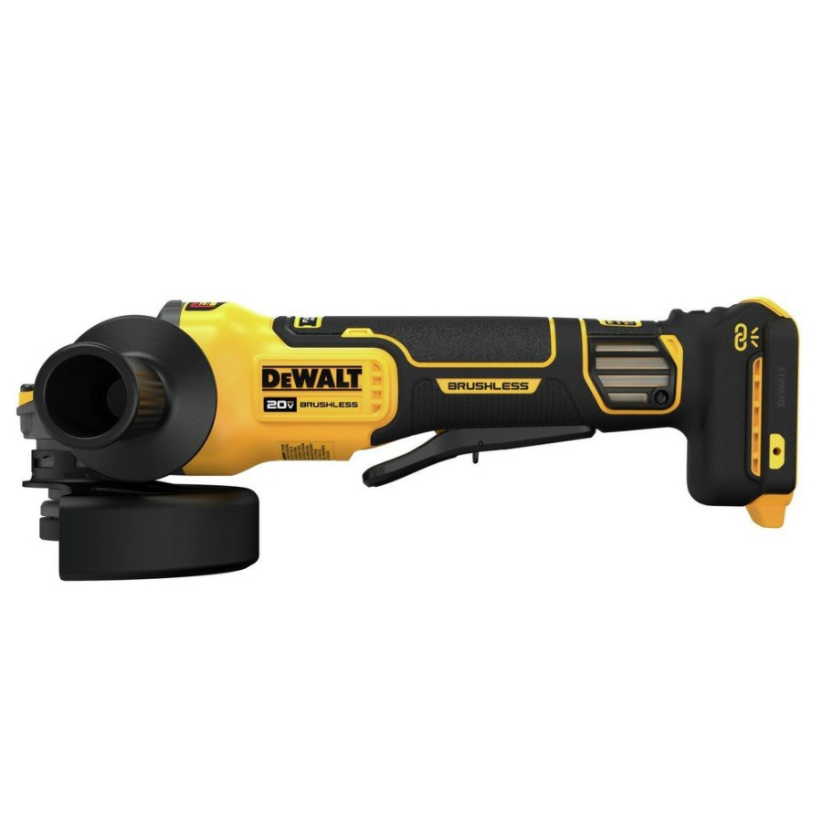 Power Tools Dewalt Angle Grinders | Dewalt Dcg416Vsb 20V Max Variable Speed Lithium-Ion 4.5 In. - 5 In. Cordless Grinder With Flexvolt Advantage Technology (Tool Only)