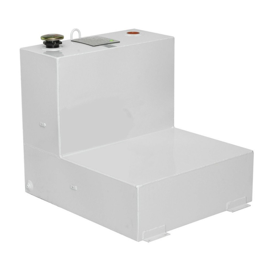 Automotive JOBOX | Jobox 482000 51 Gallon L-Shaped Steel Liquid Transfer Tank - White