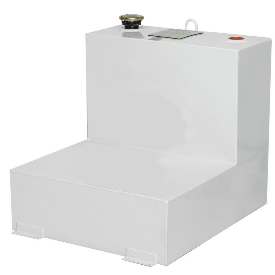 Automotive JOBOX | Jobox 482000 51 Gallon L-Shaped Steel Liquid Transfer Tank - White