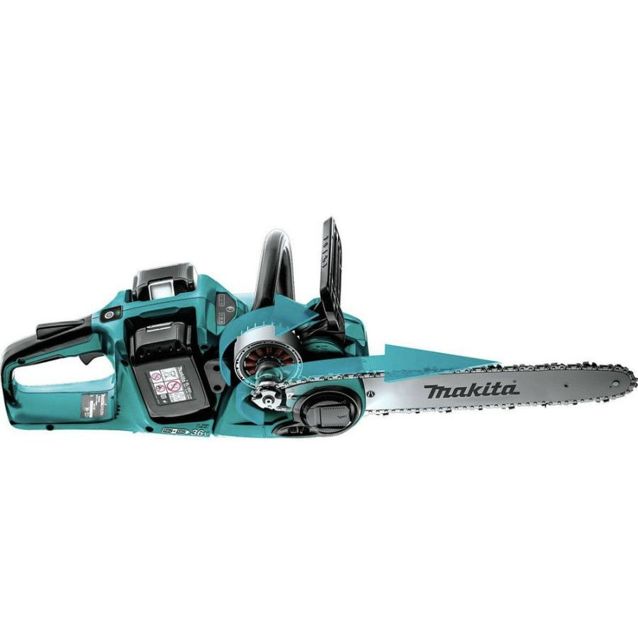 Outdoor Power Tools & Equipment Makita | Makita Xcu04Pt 18V X2 (36V) Lxt Lithium-Ion Brushless Cordless 16 In. Chain Saw Kit (5.0Ah)