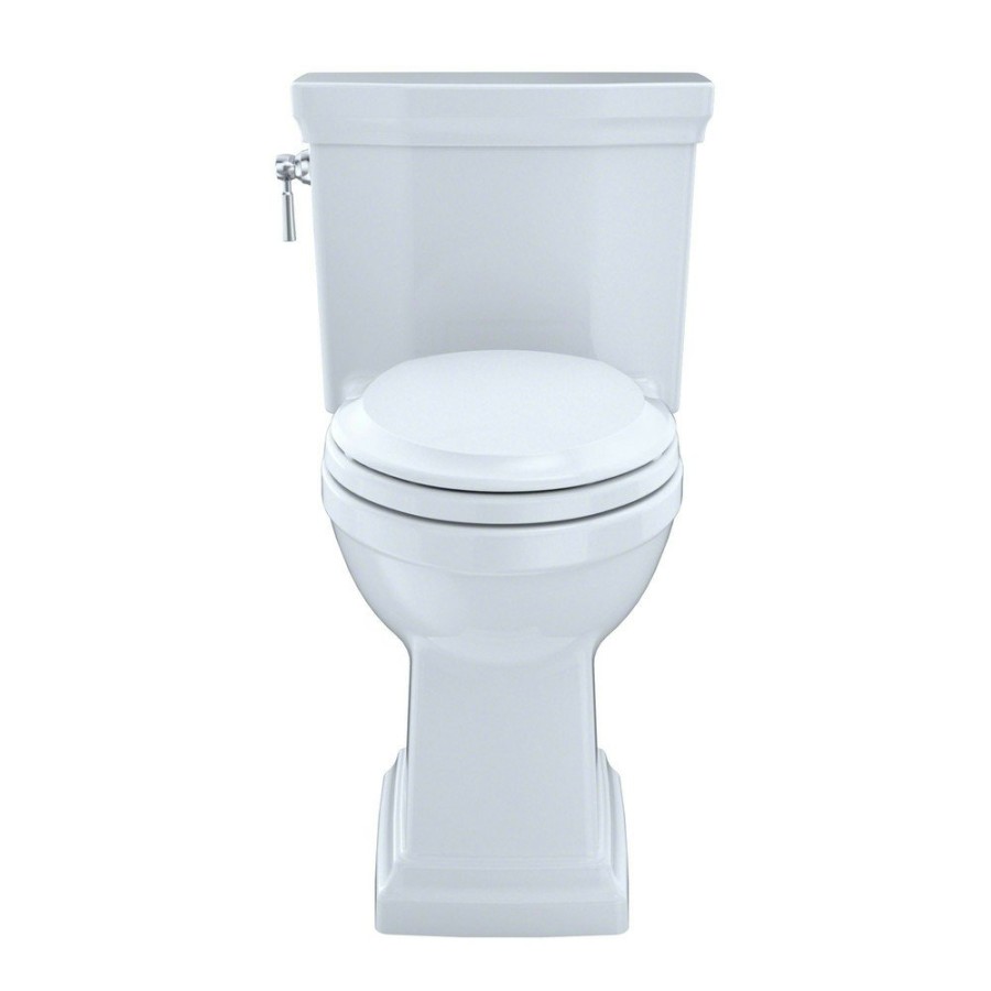 Bath TOTO | Toto Ms814224Cefg#01 Promenade Ii One-Piece Elongated 1.28 Gpf Universal Height Toilet (Cotton White)