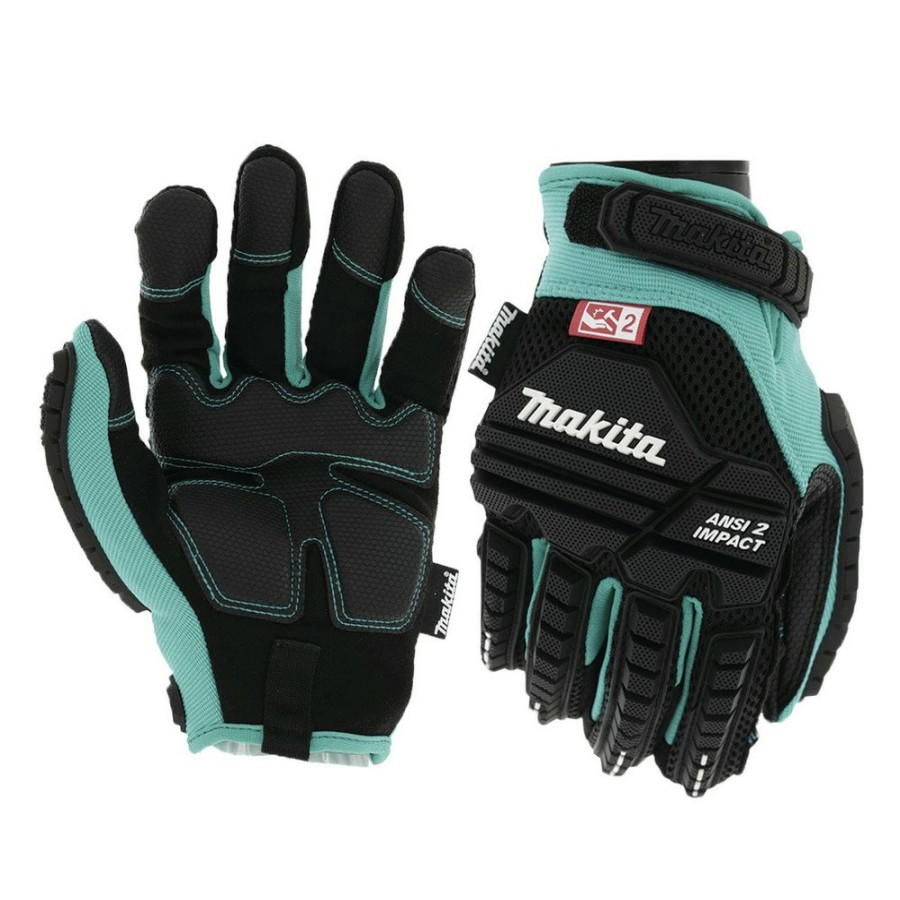 Safety Equipment Makita | Makita T-04276 Advanced Ansi 2 Impact-Rated Demolition Gloves - Medium