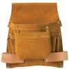 Tool Storage Klein Tools | Klein Tools 42241 6 Pocket Tool Pouch For Nails, Screws, And Tools - Brown