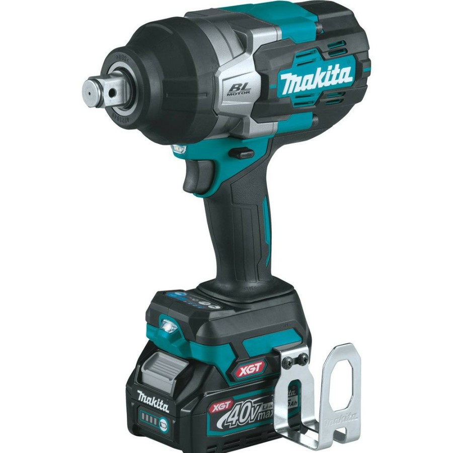 Power Tools Makita | Makita Gwt01D 40V Max Xgt Brushless Lithium-Ion 3/4 In. Cordless 4-Speed High-Torque Impact Wrench With Friction Ring Anvil Kit (2.5 Ah)