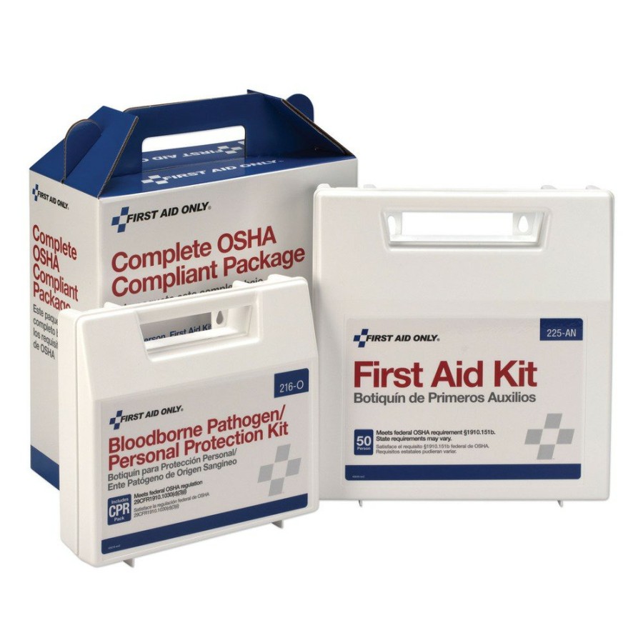 Safety Equipment First Aid Only First Aid And Emergency Kits | First Aid Only 228-Cp 229-Piece Ansi/Osha Compliant First Aid Kit For 50 People