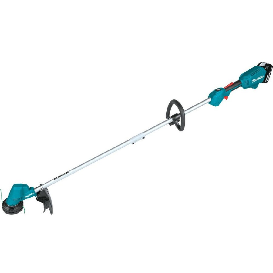 Outdoor Power Tools & Equipment Makita String Trimmers | Makita Xru23Sm1 18V Lxt Brushless Lithium-Ion 13 In. Cordless String Trimmer Kit (4 Ah)