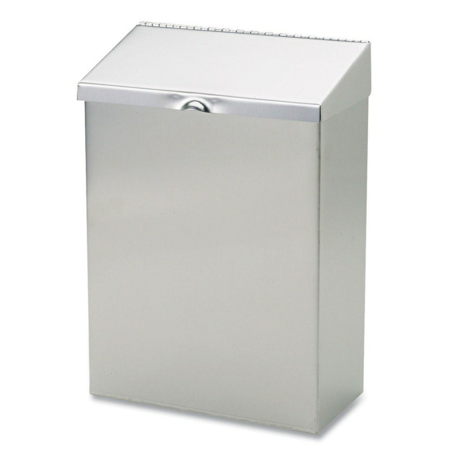 Facility Maintenance & Supplies HOSPECO | Hospeco Nd-1E 8 In. X 4 In. X 11 In. Wall Mount Sanitary Napkin Receptacle - Stainless Steel