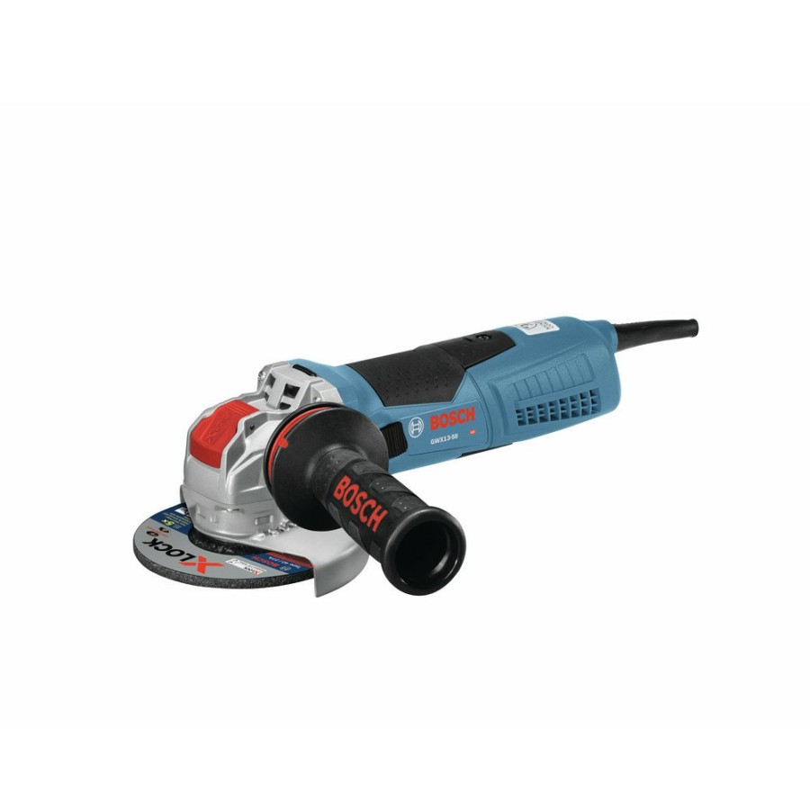 Power Tools Bosch Angle Grinders | Factory Reconditioned Bosch Gwx13-50-Rt 120V X-Lock 5 In. Corded Angle Grindera