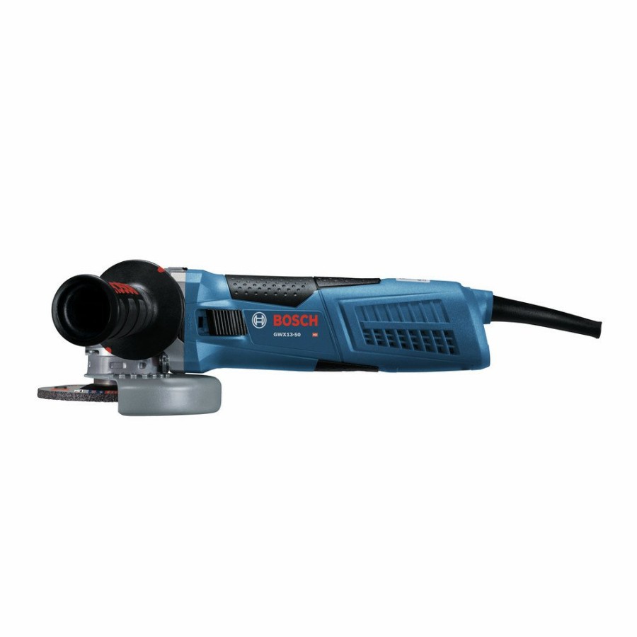 Power Tools Bosch Angle Grinders | Factory Reconditioned Bosch Gwx13-50-Rt 120V X-Lock 5 In. Corded Angle Grindera