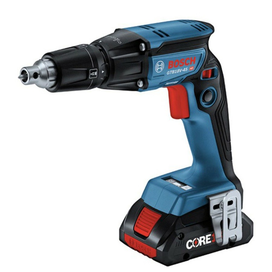 Power Tools Bosch Screw Guns | Bosch Gtb18V-45B15 18V Brushless Lithium-Ion 1/4 In. Cordless Hex Screwgun Kit (4 Ah)