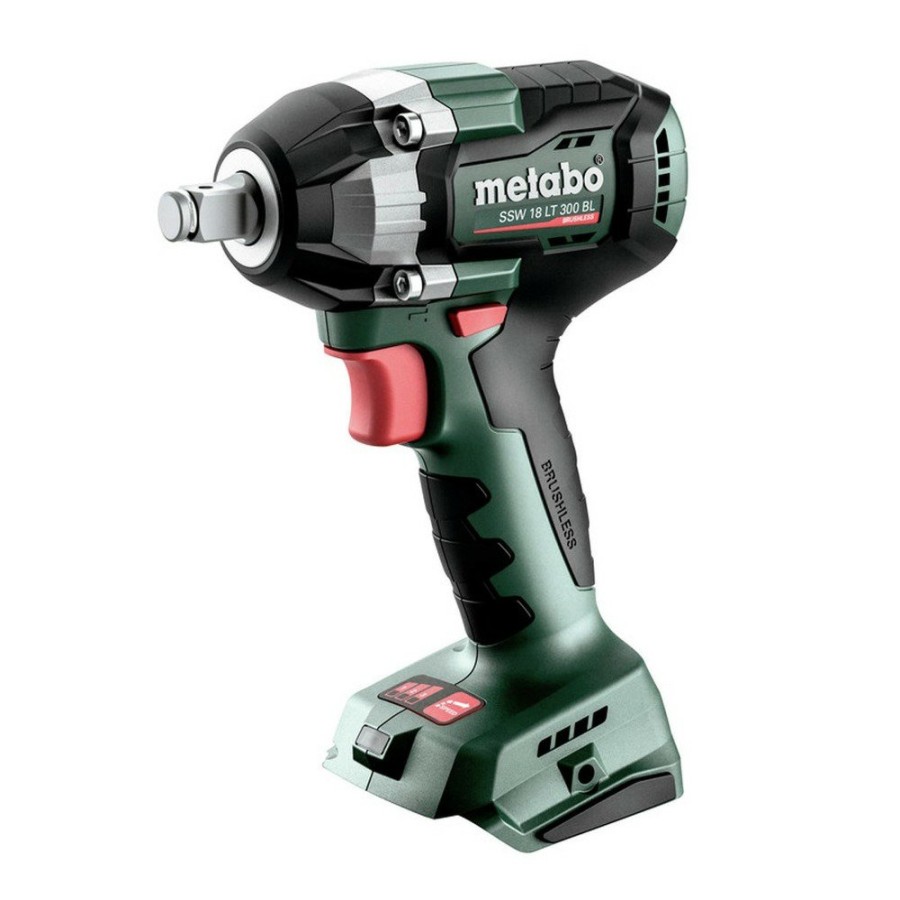 Power Tools Metabo | Metabo 602398850 Ssw 18 Lt 300 Bl 18V Brushless Lithium-Ion 1/2 In. Square Cordless Impact Wrench (Tool Only)