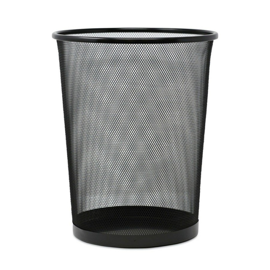 Facility Maintenance & Supplies Universal | Universal Unv20008 18-Quart Steel Mesh Wastebasket - Black