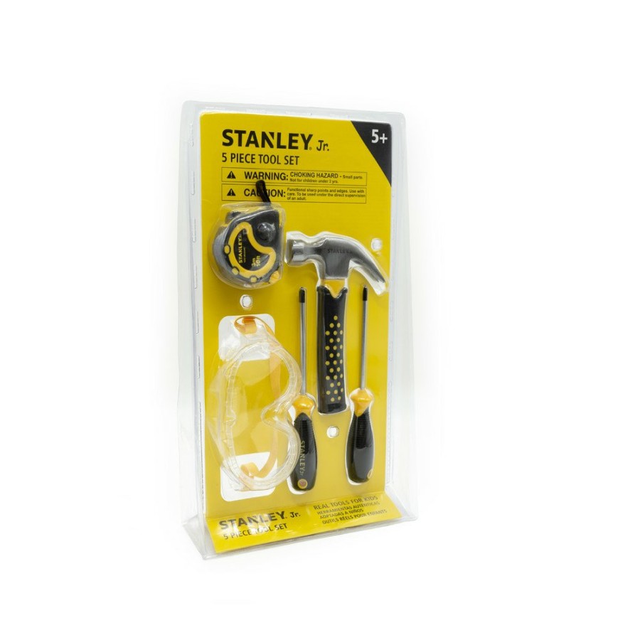 Toys And Games STANLEY Jr. | Stanley Jr. St004-05-Sy 5-Piece Construction Toy Tool Set