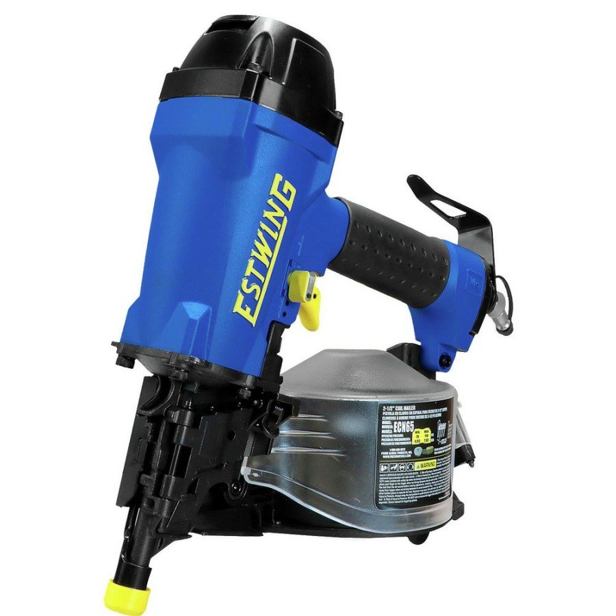 Air Tools And Equipment Estwing Nail Guns | Estwing Ecn65 15 Degree 2-1/2 In. Pneumatic Coil Siding Nailer With Bag