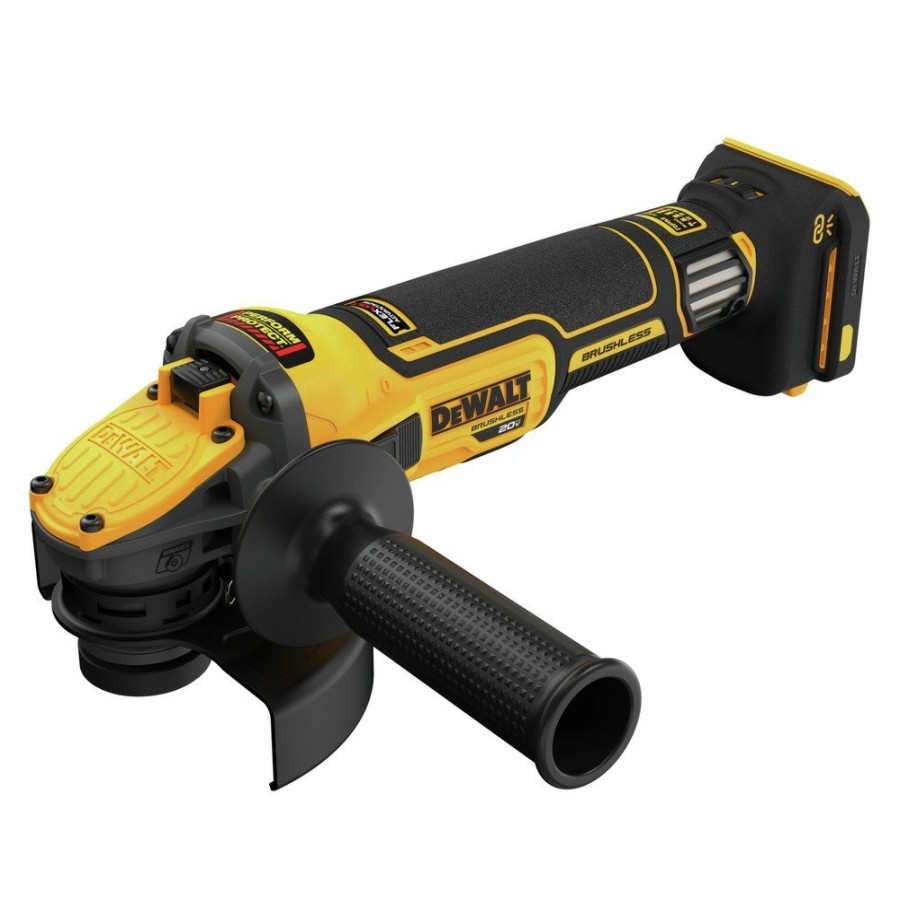 Power Tools Dewalt Angle Grinders | Dewalt Dcg409Vsb 20V Max Brushless Variable Speed Lithium-Ion 4.5 In. - 5 In. Cordless Grinder With Flexvolt Advantage Technology (Tool Only)