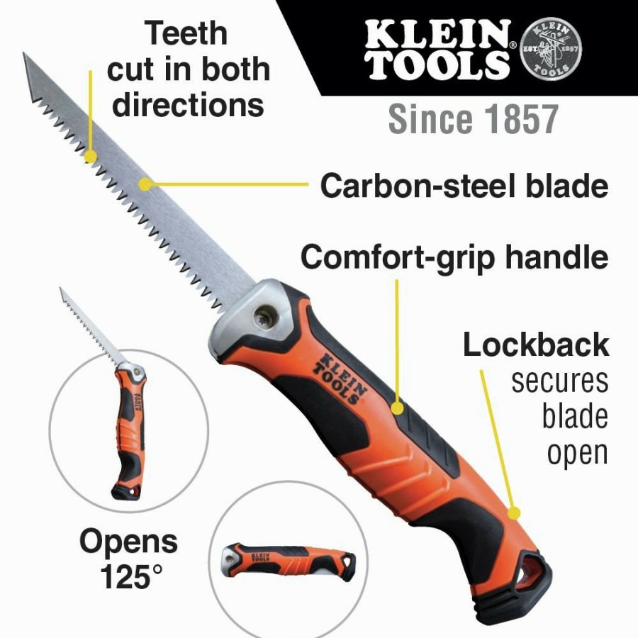 Hand Tools Klein Tools Hand Saws | Klein Tools 31737 Folding Jab Saw