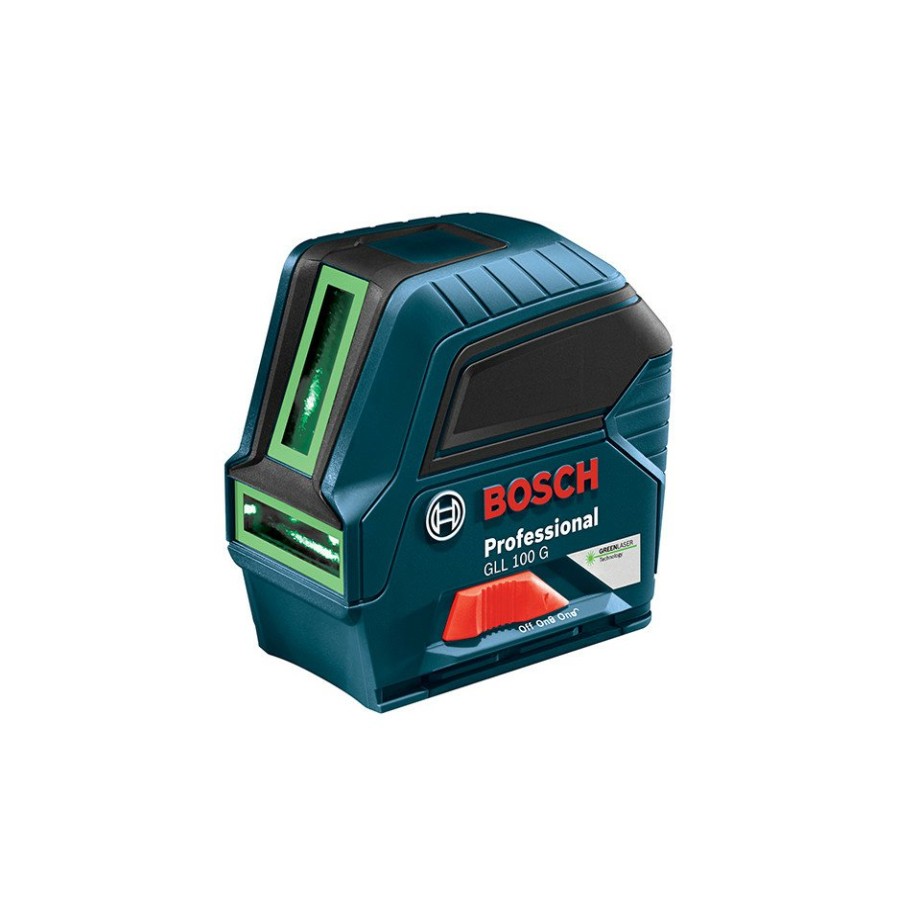 Hand Tools Bosch Rotary Lasers | Factory Reconditioned Bosch Gll100G-Rt Green Beam Self-Leveling Cross Line Laser