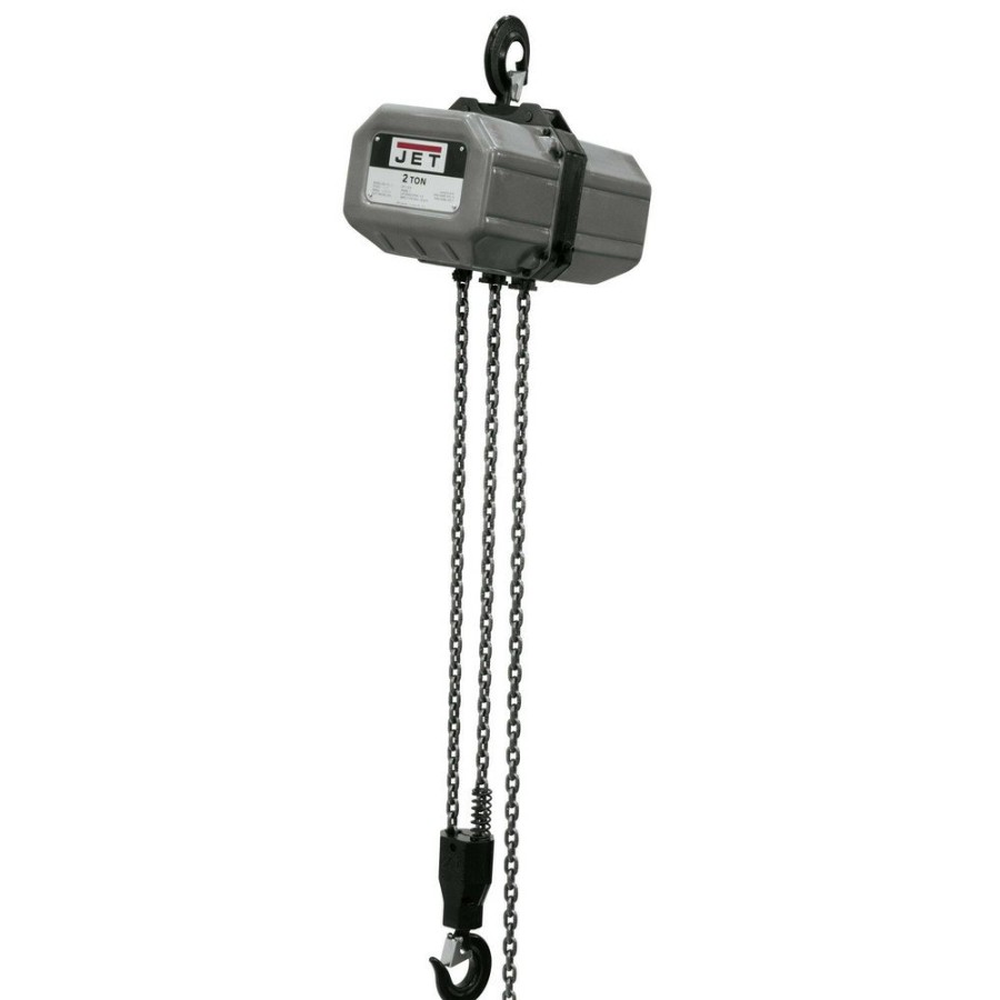 Material Handling JET | Jet 2Ss-3C-15 460V Ssc Series 12 Speed 2 Ton 15 Ft. Lift Overload Protection 3-Phase Electric Chain Hoist