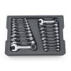 Hand Tools GearWrench Socket Sets | Gearwrench 81903 20-Piece Sae/Metric Stubby Combination Non-Ratcheting Wrench Set