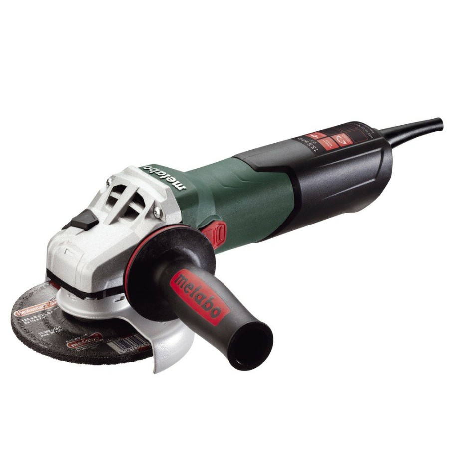 Power Tools Metabo Angle Grinders | Metabo Wev15-125 Ht 13.5 Amp 5 In. Angle Grinder With Vtc Electronics And Lock-On Switch