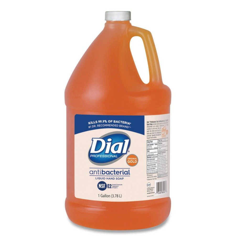 Facility Maintenance & Supplies Dial Professional Hand Soaps | Dial Professional 88047 1 Gallon Floral Gold Antibacterial Liquid Hand Soap