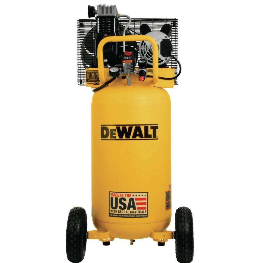 Air Tools And Equipment Dewalt Portable Air Compressors | Dewalt Dxcm251 25 Gallon 200 Psi Portable Vertical Electric Air Compressor