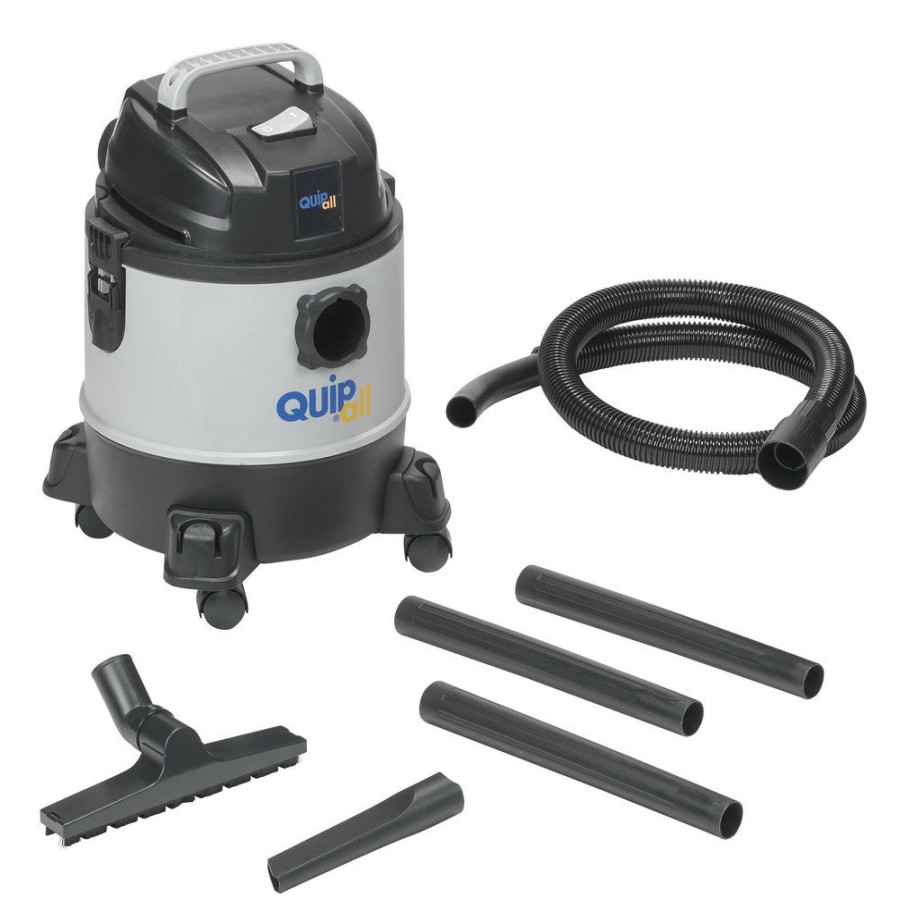 Vacuums Quipall | Quipall Ec813-1000 1000-Watt 3.2 Gallon Plastic Tank Wet/Dry Vacuum