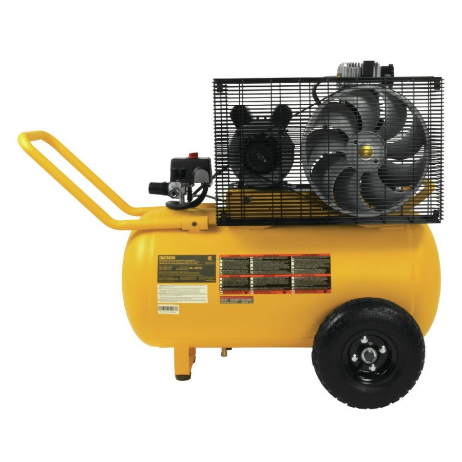 Air Tools And Equipment Dewalt Portable Air Compressors | Dewalt Dxcm201 2 Hp 20 Gallon Oil-Lube Hotdog Air Compressor