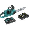 Outdoor Power Tools & Equipment Makita | Makita Xcu04Pt1 18V X2 (36V) Lxt Lithium-Ion Brushless 16 In. Cordless Chain Saw Kit (5 Ah)