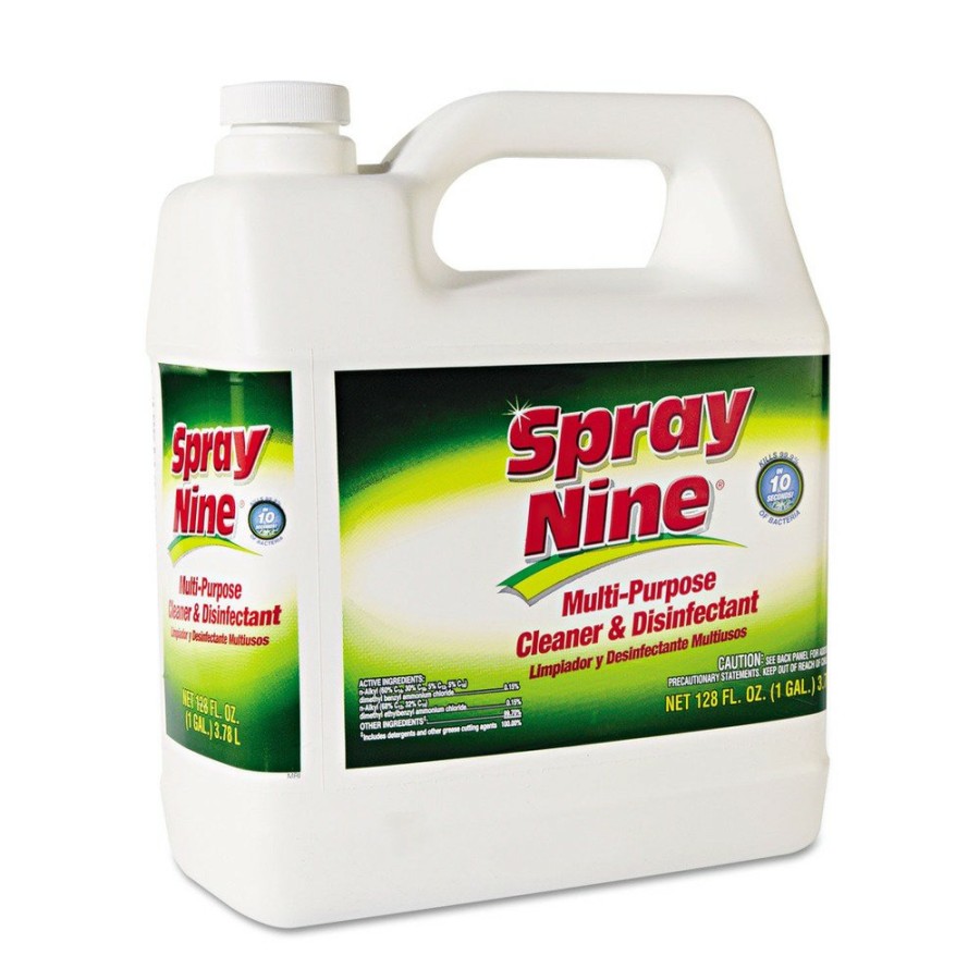 Facility Maintenance & Supplies Spray Nine Cleaners | Spray Nine 26801 1 Gallon Bottle Citrus Scent Heavy Duty Cleaner Degreaser Disinfectant (4/Carton)