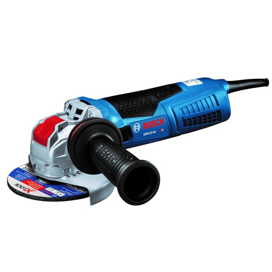 Power Tools Bosch Angle Grinders | Factory Reconditioned Bosch Gwx13-60-Rt 120V 13 Amp 6 In. Corded X-Lock Angle Grinder