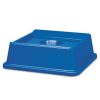 Facility Maintenance & Supplies Rubbermaid Commercial | Rubbermaid Commercial Fg279100Dblue Untouchable 20-1/8 In. X 20-1/8 In. Bottle And Can Recycling Lid - Blue