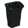 Facility Maintenance & Supplies Rubbermaid Commercial Cleaning Carts | Rubbermaid Commercial Fg335388Bla 8 Gallon Rectangular Optional Utility Cart Refuse/Utility Bin - Black