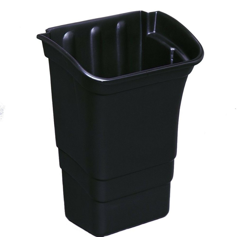 Facility Maintenance & Supplies Rubbermaid Commercial Cleaning Carts | Rubbermaid Commercial Fg335388Bla 8 Gallon Rectangular Optional Utility Cart Refuse/Utility Bin - Black