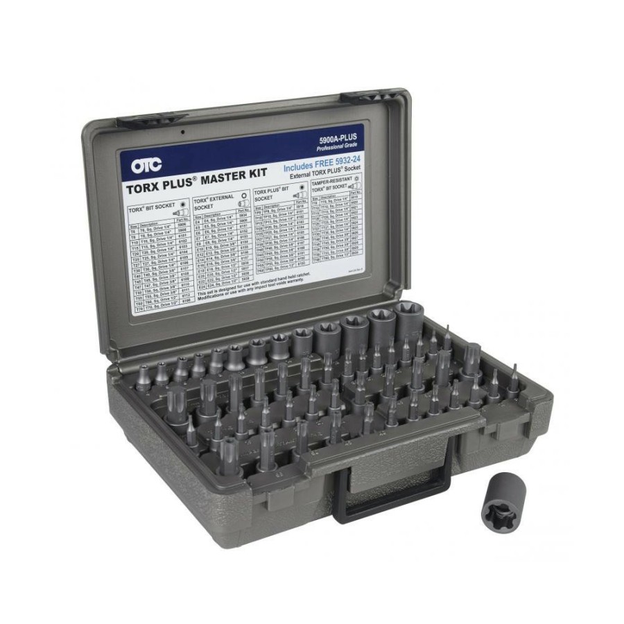 Hand Tools OTC Tools & Equipment Socket Sets | Otc Tools & Equipment 5900A-Plus 53-Piece Master Torx Bit Socket Set