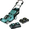 Outdoor Power Tools & Equipment Makita | Makita Xml11Ct1 18V X2 (36V) Lxt Lithium-Ion 21 In. Cordless Self-Propelled Lawn Mower Kit (5 Ah)