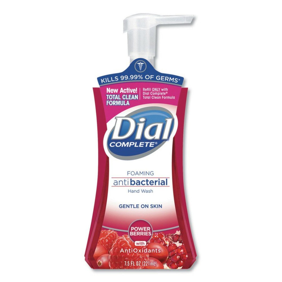 Facility Maintenance & Supplies Dial Hand Soaps | Dial Dia 03016 7.5 Oz. Antibacterial Foaming Hand Wash Pump Bottle - Power Berries (8/Carton)