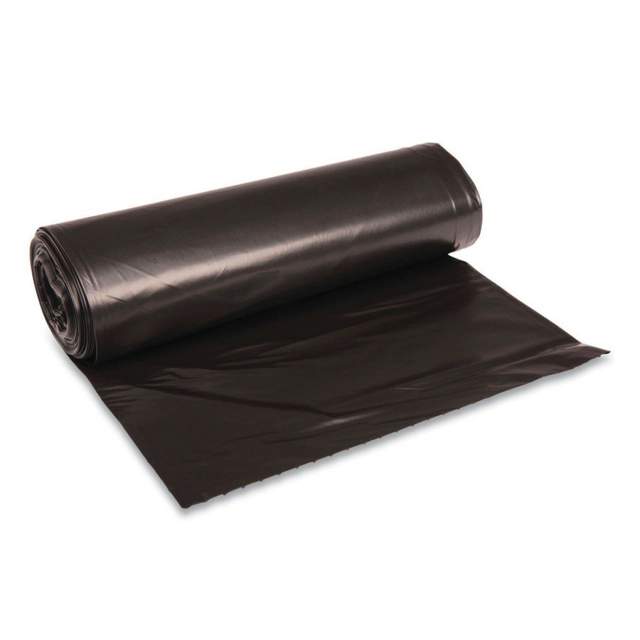 Facility Maintenance & Supplies Boardwalk | Boardwalk Bwk521 40 In. X 46 In. 45 Gal. 1.6 Mil Recycled Low-Density Polyethylene Can Liners - Black (100/Carton)