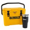 Clothing And Gear Dewalt | Dewalt Dxc1003B 10 Quart Roto-Molded Lunchbox Cooler And 30 Oz. Black Tumbler Combo