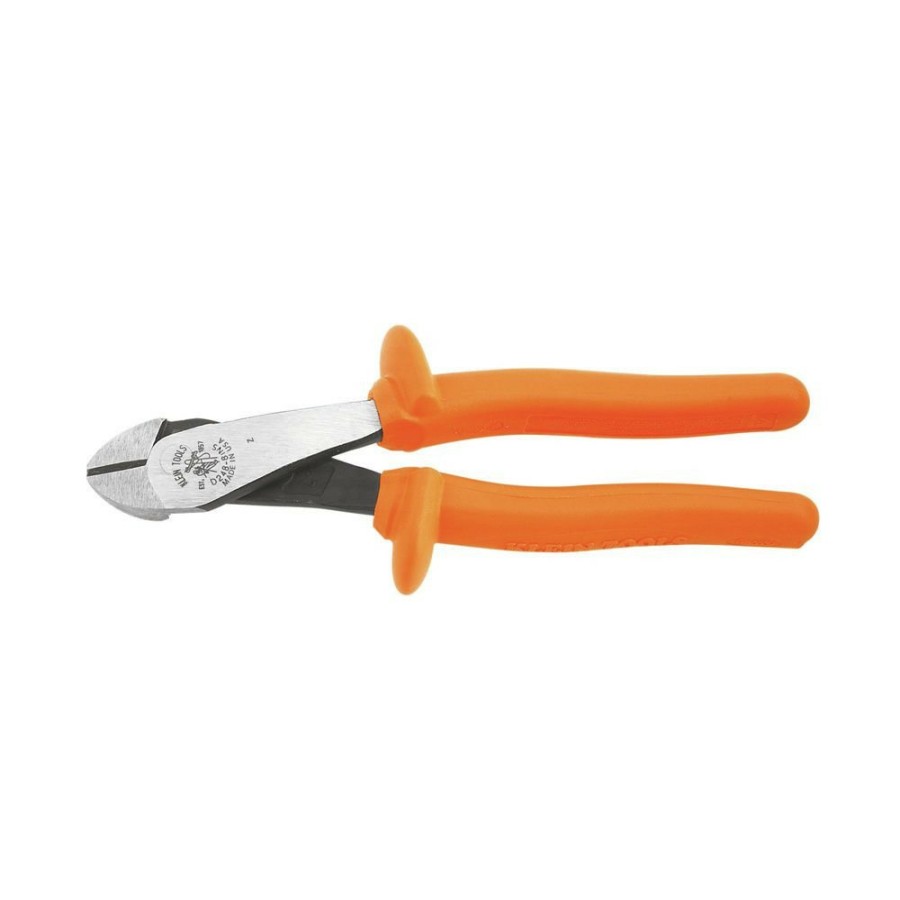 Hand Tools Klein Tools | Klein Tools D248-8-Ins 8 In. Angled Head Insulated High-Leverage Diagonal Cutting Pliers