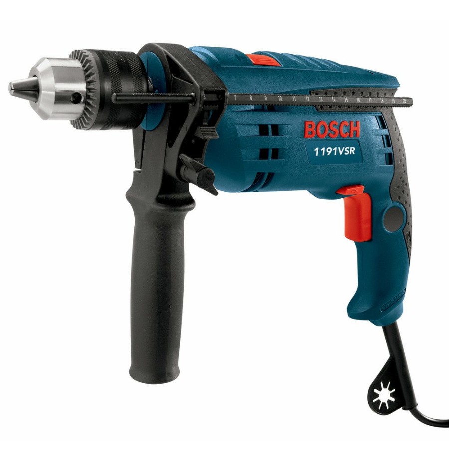 Power Tools Bosch Hammer Drills | Factory Reconditioned Bosch 1191Vsrk-Rt 7 Amp Single Speed 1/2 In. Corded Hammer Drill