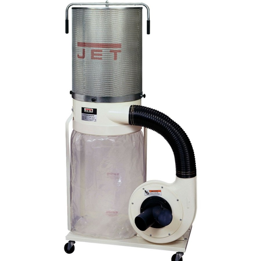 Woodworking Tools JET Dust Collectors | Jet Dc-1100Vx-Ck Vortex 115/230V 1.5Hp Single-Phase Dust Collector With 2-Micron Canister Kit