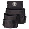 Tool Storage Klein Tools | Klein Tools 5700 Powerline Series 11 In. X 3 In. X 12 In. 9 Pocket Tool Pouch - Black