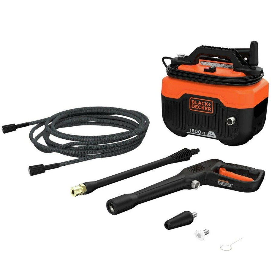 Outdoor Power Tools & Equipment Black & Decker | Black & Decker Bepw1600 1600 Max Psi 1.2 Gpm Corded Cold Water Pressure Washer