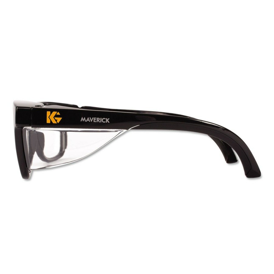 Safety Equipment KleenGuard Safety Glasses | Kleenguard 49309 Maverick Polycarbonate Frame Safety Glasses - Black (12/Box)