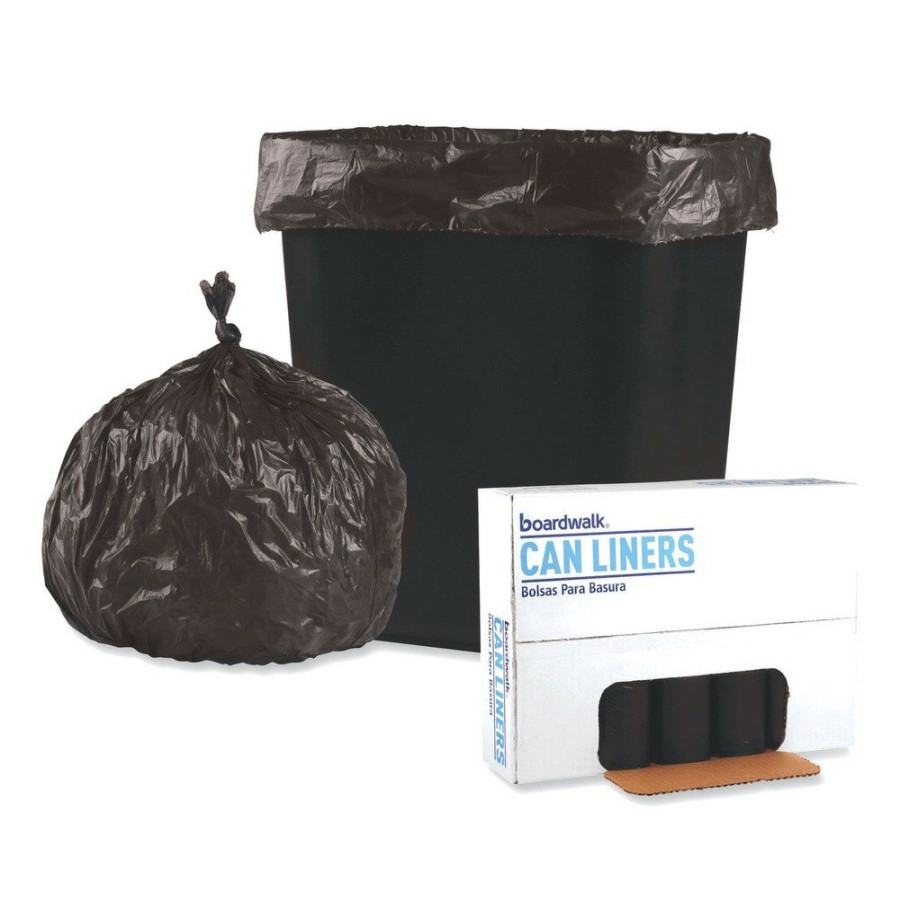 Facility Maintenance & Supplies Boardwalk | Boardwalk H4832Rkkr01 24 In. X 32 In. 16 Gal. 0.35 Mil. Low-Density Waste Can Liners - Black (500/Carton)