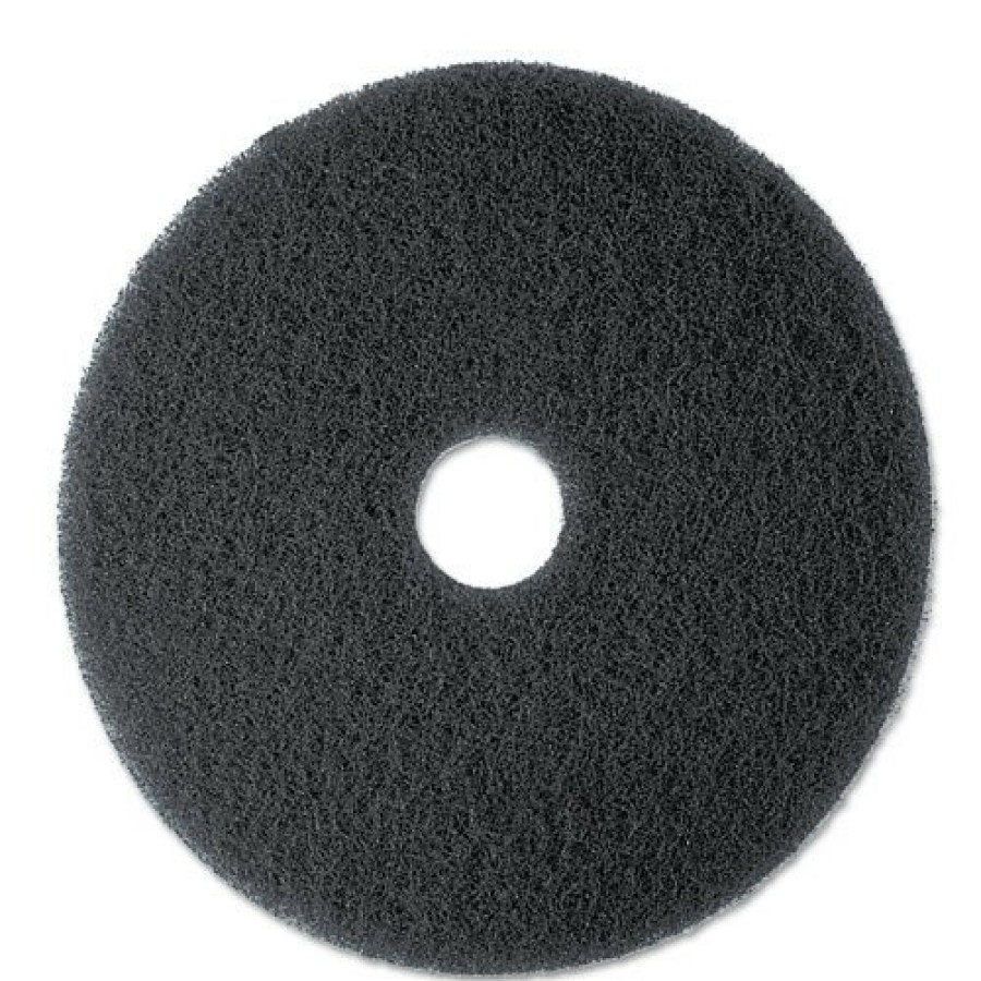 Facility Maintenance & Supplies 3M Cleaning Tools | 3M 7300 17 In. Diameter Low-Speed High Productivity Floor Pads 7300 - Black (5/Carton)