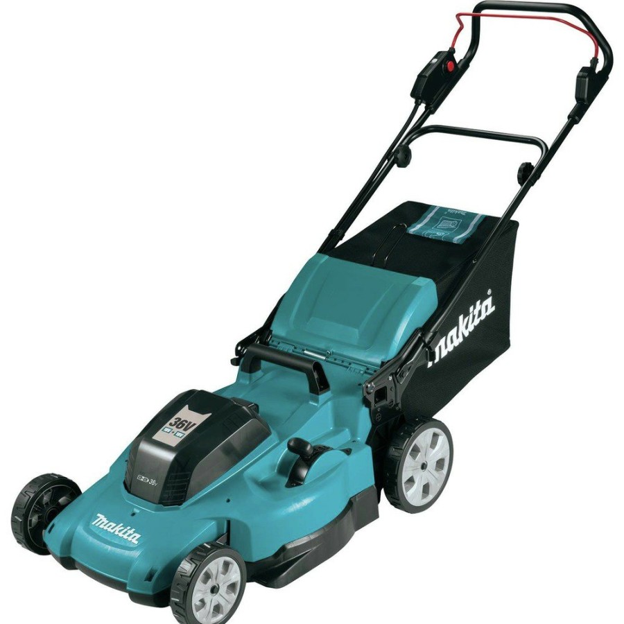 Outdoor Power Tools & Equipment Makita | Makita Xml10Cm1 36V (18V X2) Lxt Brushed Lithium-Ion 21 In. Cordless Lawn Mower Kit With 4 Batteries (4 Ah)