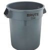 Facility Maintenance & Supplies Rubbermaid Commercial | Rubbermaid Commercial Fg261000Gray 10 Gal. Vented Round Plastic Brute Container - Gray